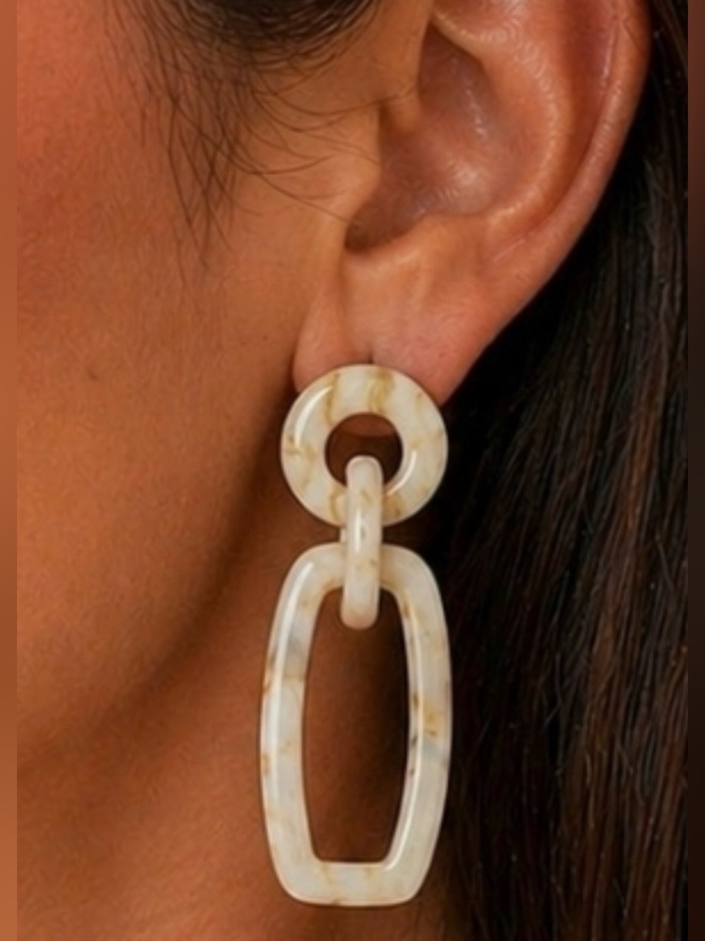 Plunder Design Mariana Drop Dangle Marbled Earrings
